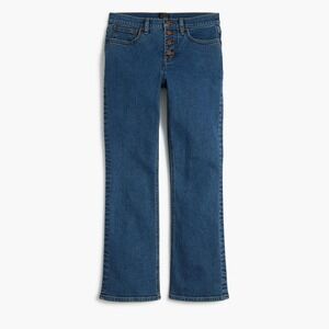 J.Crew Flare crop mid-rise jean in all-day stretch Size 30 in‎ Navy Moon Wash